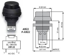 RAMI AM22-S-230AC Akustická signálka  *RAM02099