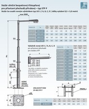 AMAKO STP 6 - D P Silniční stožár, bezpaticový třístupňový, přechodový (168/133/114) *2216168114