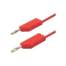 SKS-HIRSCHMANN 934 060-101 MLN50/1RD Měřící kabel 50cm 1mm2, ban./ban.4mm červený