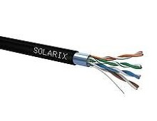 SOLARIX 27655192 SXKD-5E-FTP-PE Instalacní kabel  CAT5E FTP PE venkovní 305m/box, černý