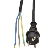 TEKACABLE AK 91 3255-1-1/3 Přívodní kabel H05RR-F 3G2,5C s vidlicí IP44 L=3m guma