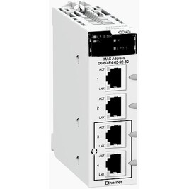 SCHNEIDER BMXNOC0401 Ethernetový modul M340 10/100 Mb/s,4x RJ45