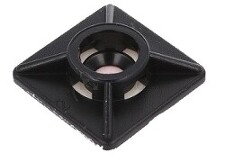 GPH VCU 29x29/E Úchytka k vázací pásce černá