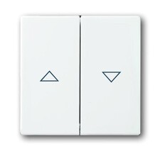 ABB 2CKA001751A2756, FUTURE Kryt spínače žal., dělený, s pot.; studio bílá; 1785 JA-84