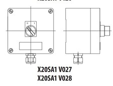 GENERI X20SA1 V027 Vypínač 1f. ve skříňi II 2GD EEx e II T6 T85C IP65