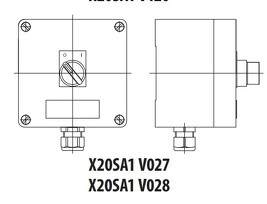 GENERI X20SA1 V027 Vypínač 1f. ve skříňi II 2GD EEx e II T6 T85C IP65