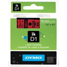 DYMO 45017 ( S0720570 ) Páska samolepící 12mm/7m rudá/černá *8591120018027
