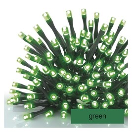 EMOS D1AG01 Spojovací vánoční řetěz 100 LED, 10m, zelená