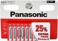 PANASONIC RED ZINC R03/10 - mikrotužková baterie AAA/10 *PZB003