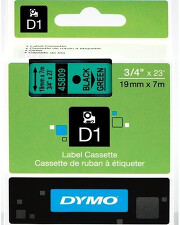 DYMO 45809 ( S0720890 ) Páska samolepící 19mm/7m černá/zelená *8591120079424
