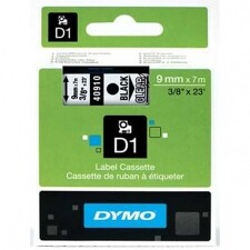 DYMO 40910 ( S0720670 ) Páska samolepící 9mm/7m černá/transp. *8591120017839