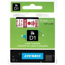 DYMO 45015 ( S0720550 ) Páska samolepící 12mm/7m rudá/bílá *8591120018003