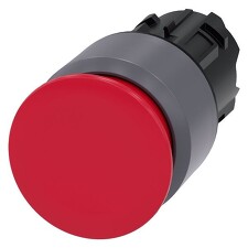 SIEMENS 3SU1030-1AA20-0AA0 SIRIUS ACT pushbutton, metal, plastic, unlighted, Ř30mm,red