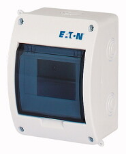 EATON 280345 BC-O-1/5-ECO Rozvodnice NA omítku, průhledné plast. dveře, 5 mod.