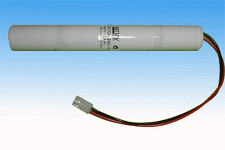 Baterie 4VTCs-Stick+konektor Mo 4,8V/1,6Ah-NiCd pro nouzové osvětlení s konektorem Molex