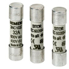 SIEMENS 3NC1440 SITOR cylindrical fuse link, 14x51 mm, 40 A, aR, Un AC: 690 V, Un DC: 800 