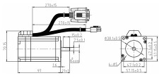 LEADSHINE ES-M32320 Easy Servo Motor 2Nm