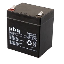 PBQ 5,2-12 VRLA baterie 12 V / 5,2 Ah 90x70x108 mm
