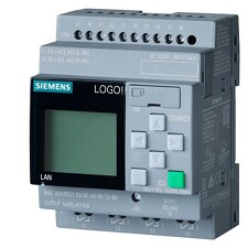 SIEMENS 6ED1052-1MD08-0BA0 LOGO! 12/24RCE, logic module, disp PS/I/O: 12/24VDC/relay, 8 DI