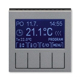 ABB 3292H-A10301 69, LEVIT Termostat univerzální programovatelný; ocelová/kouř. černá