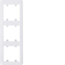 HAGER WL5230 Lumina soul Rámeček 3-násobný vodorovný, bílá lesk