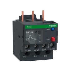 SCHNEIDER LRD04 Jisticí nadproudové relé tř.10A, pro stykače D09-D38, 0,40-0,63A