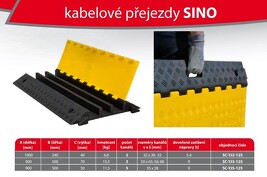 SINO SC-YJ2-125 Kabelový přejezd 2-kanálový 980x240x40mm