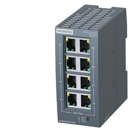 SIEMENS 6GK5008-0BA10-1AB2 SCALANCE XB008 Unmanaged Industrial Ethernet Switch for 10/100 