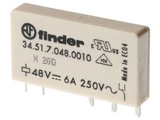FINDER 34.51.7.024.0010 relé úzké DIN/PS, 1P/6A, 24V DC