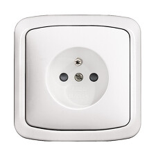 ABB 5518A-W2349 B BLISTR Zásuvka kompletní CZ1, 16A, 250 Vstř.