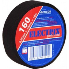 ANTICOR - ELECTRIC 160 textilní ( 25mmx10m ) černá izolační páska *160345