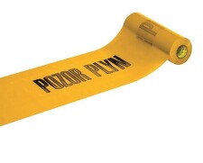 ANTICOR - Výstražná fólie 701/06 žlutá 300x100x0,05 "POZOR PLYN" (kovový proužek 6mm) *159