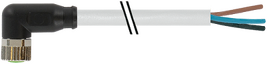 MURR 7000-08101-2212000 M8 F úhlový / volný konec PUR/PVC, šedý, délka 20,0m