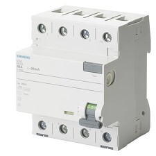 SIEMENS 5SV3644-6 Residual current operated circuit breaker, 4-pole, type A, 40A, 300 mA, 