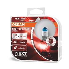 OSRAM 64151NL Autožárovka H3 NIGHT BREAKER LASER 55W 12V PK22s HCBox-2ks *4052899991613