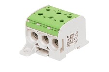 HORA eTec 087560-2-3 Svorka univerzální RKA 95 1/6 PE, 232A, 1pól. (6x vstup), AL/CU, zelená