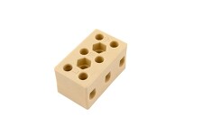 ELEMAN 1000043 Svorkovnice keramická AK 3/15 ST (2-1603-3/ST), 3pól., 3x10mm˛, 32A