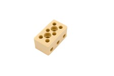 ELEMAN 1000256 Svorkovnice keramická AK 3/6 ST (2-403Z-3/ST), 3pól., 3x6mm˛, 24A