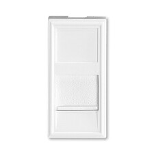 ABB 136811-1 Modul zásuvkový 22,5x45 mm, pro 1x RJ45, se záclonkou ,bílá