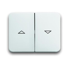 ABB 2CKA001751A2128, ALPHA Kryt spínače žal., dělený, s pot.; alabastrová; 1785 JA-24G