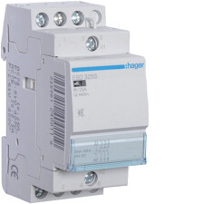 HAGER ESD325S Stykač se sníženou hlučností 25A, 3S, 24V AC