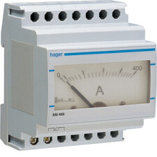 HAGER SM400 Ampérmetr analogový nepřímé měření 0 - 400A