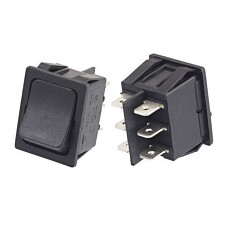 RS-202-4C1-B/B Kolébkový přepínač do panelu 2-pólový přepínací ON-ON