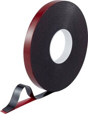 TOOLCRAFT 93038c185 Oboustranná lepicí páska (dxš) 30mx20mm, akryl červená/černá, 1 role 
