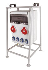 FAMATEL v86211 ZSFV80202000.1 /3952 Zásuvková skříň IP44 jištěná s chráničem 63/4/003 stojan - přístroje Eaton