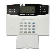 ECOLITE HF-GSM03 Bezdrátový GSM alarm s LCD displ.,4x dálk.ovl.,2x PIR,2x DOOR,1x siréna