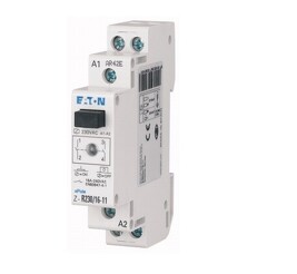 EATON ICS-R16A230B110 Z-R230/16-11 Relé 230V AC, 1 zap. + 1 vyp. kont., 16A, LED+tlačítko
