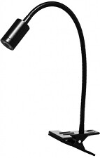 ECOLITE LS1001-CR LED stolní lampa klip,2,5W,100lm,4000K,černá