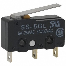 OMRON SS-5GL Mikrospínač 5A/125VAC 3A/250VAC IP40