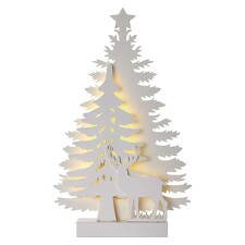 EMOS ZY2207 LED vánoční stromek, 23cm, 2x AA, vnitřní, teplá bílá, časovač